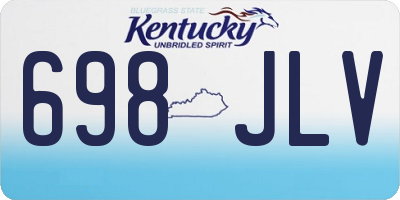 KY license plate 698JLV