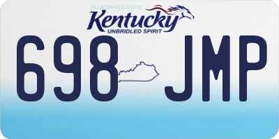 KY license plate 698JMP