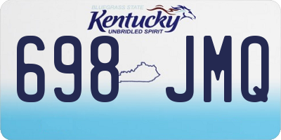 KY license plate 698JMQ