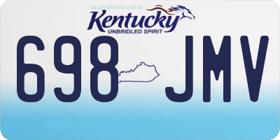 KY license plate 698JMV