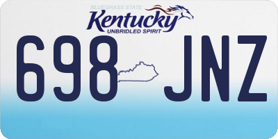 KY license plate 698JNZ