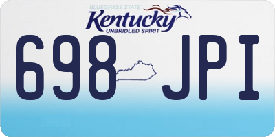 KY license plate 698JPI