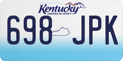 KY license plate 698JPK