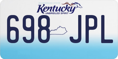 KY license plate 698JPL