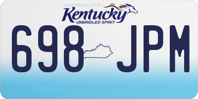 KY license plate 698JPM