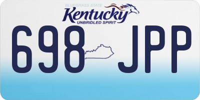 KY license plate 698JPP