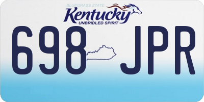 KY license plate 698JPR