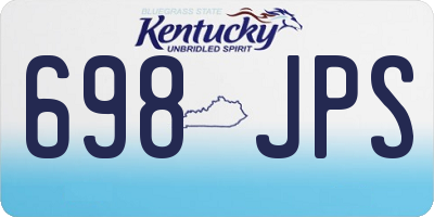 KY license plate 698JPS