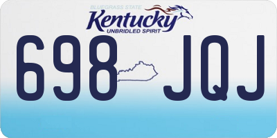 KY license plate 698JQJ