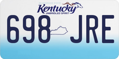 KY license plate 698JRE