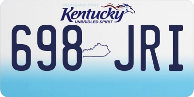 KY license plate 698JRI