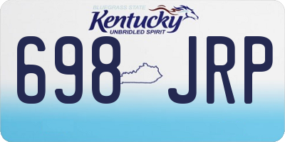 KY license plate 698JRP