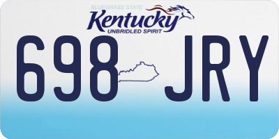 KY license plate 698JRY