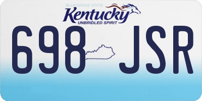 KY license plate 698JSR