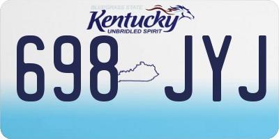 KY license plate 698JYJ