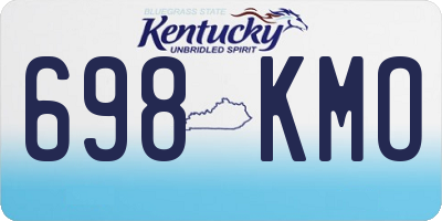 KY license plate 698KMO