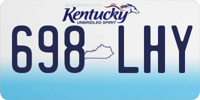 KY license plate 698LHY
