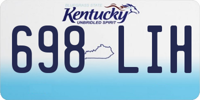KY license plate 698LIH