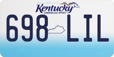 KY license plate 698LIL