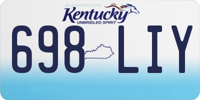 KY license plate 698LIY