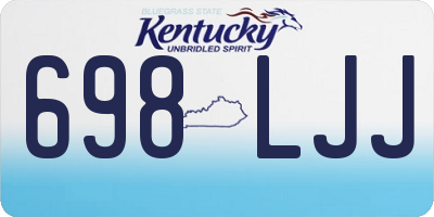KY license plate 698LJJ