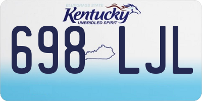 KY license plate 698LJL