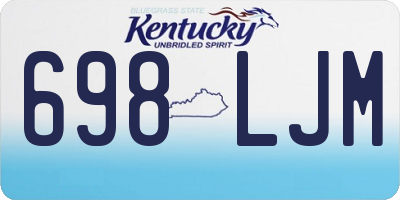 KY license plate 698LJM