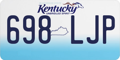 KY license plate 698LJP