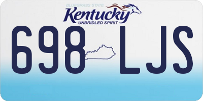 KY license plate 698LJS