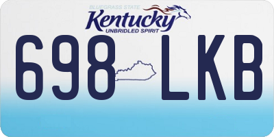 KY license plate 698LKB