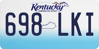 KY license plate 698LKI