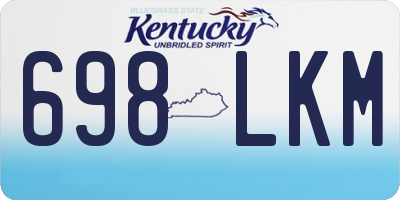 KY license plate 698LKM