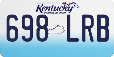 KY license plate 698LRB