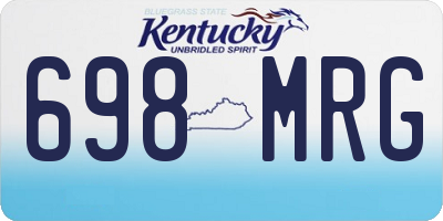 KY license plate 698MRG