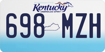 KY license plate 698MZH
