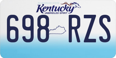 KY license plate 698RZS