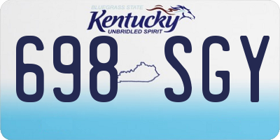 KY license plate 698SGY