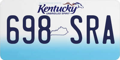 KY license plate 698SRA