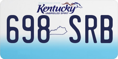 KY license plate 698SRB