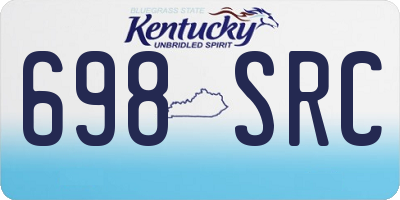 KY license plate 698SRC