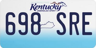 KY license plate 698SRE