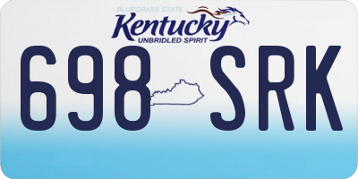 KY license plate 698SRK