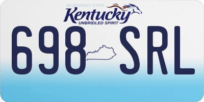 KY license plate 698SRL