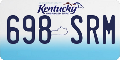 KY license plate 698SRM