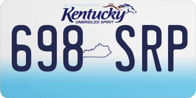 KY license plate 698SRP