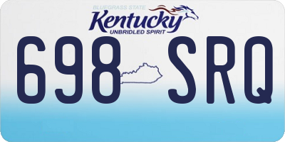 KY license plate 698SRQ
