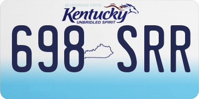 KY license plate 698SRR