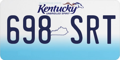 KY license plate 698SRT