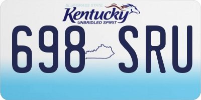 KY license plate 698SRU