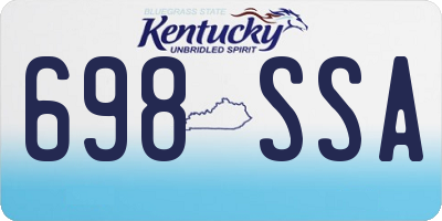 KY license plate 698SSA